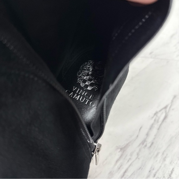 Vince Camuto Seselti Black Suede Pointy Toe Tall Boot 8 1/2 M - Picture 14 of 16